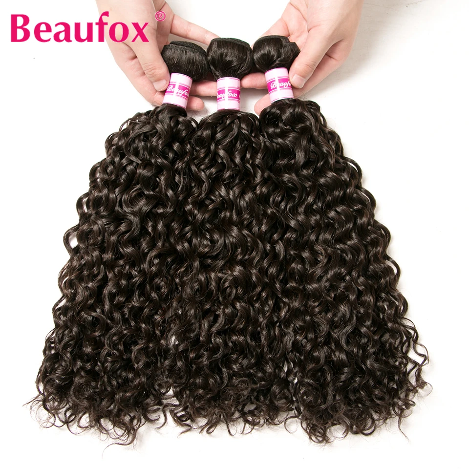Beaufox font b Hair b font Brazilian Water Wave font b Hair b font Bundles 100