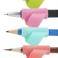 Покрытие для большого пальца, детский студенческий гель-карандаш, ручка для письма, коррекция осанки, инструмент, Мягкий силикон, удерживайте приспособления для ручки, Обучающие канцелярские принадлежности