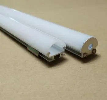

Free Shipping High Quality Aluminum Channel with milky or clear cover and end caps and clips for LED Strips Housing
