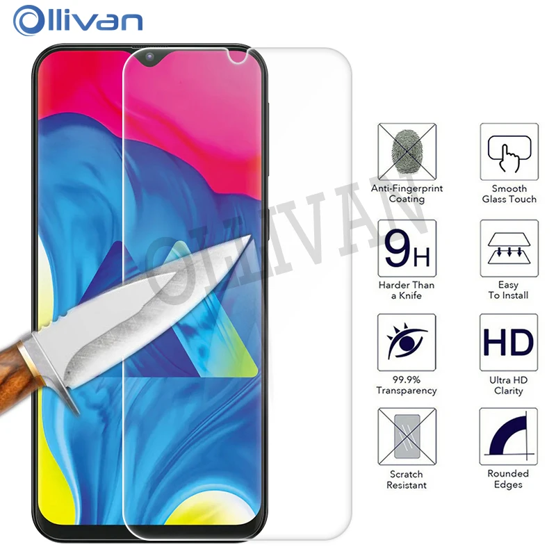 

2Pcs Tempered Glass For Samsung M10 M20 HD Screen Protector Protective Film For Samsung Galaxy A30 A50 A10 A40 A50 A70 Glass