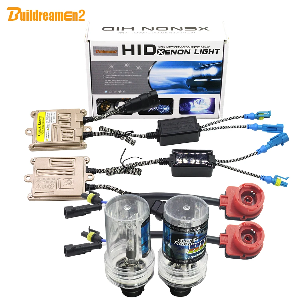 Buildreamen2 D2 D2S D2C D2R AC HID полный ксенона балласта+ лампы+ пучок проводов 4300 K 6000 K 8000 K 10000 K 12 V свет фар автомобиля