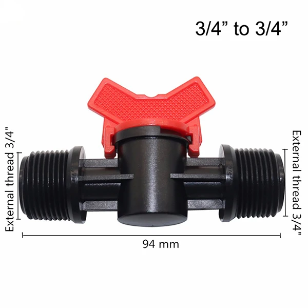 Садовый кран, удобная муфта для орошения труб, 2 способа, переключатель шланга для воды, ПВХ клапан, переключатель для полива сада, 1 шт - Цвет: 3I4 Inch to 3I4 Inch