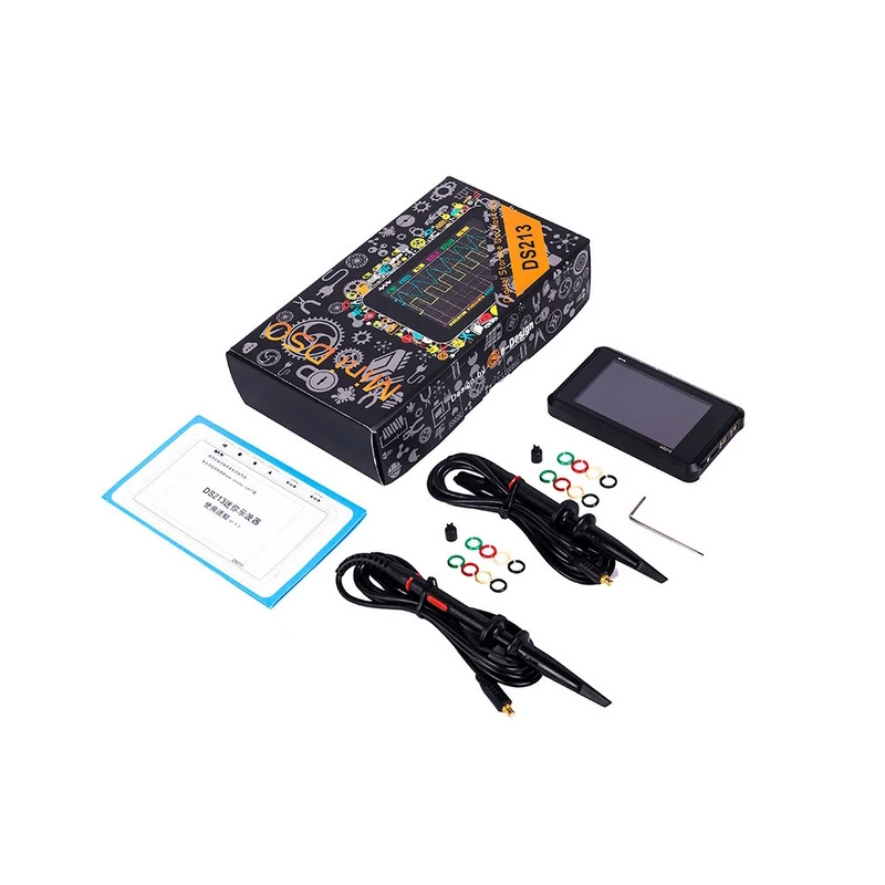 

1 Pcs DSO213 Digital Oscilloscope Mini DSO Pocket Size USB Handheld Oscilloscopes Kit Analog Bandwidth Osciloscopio DSO213