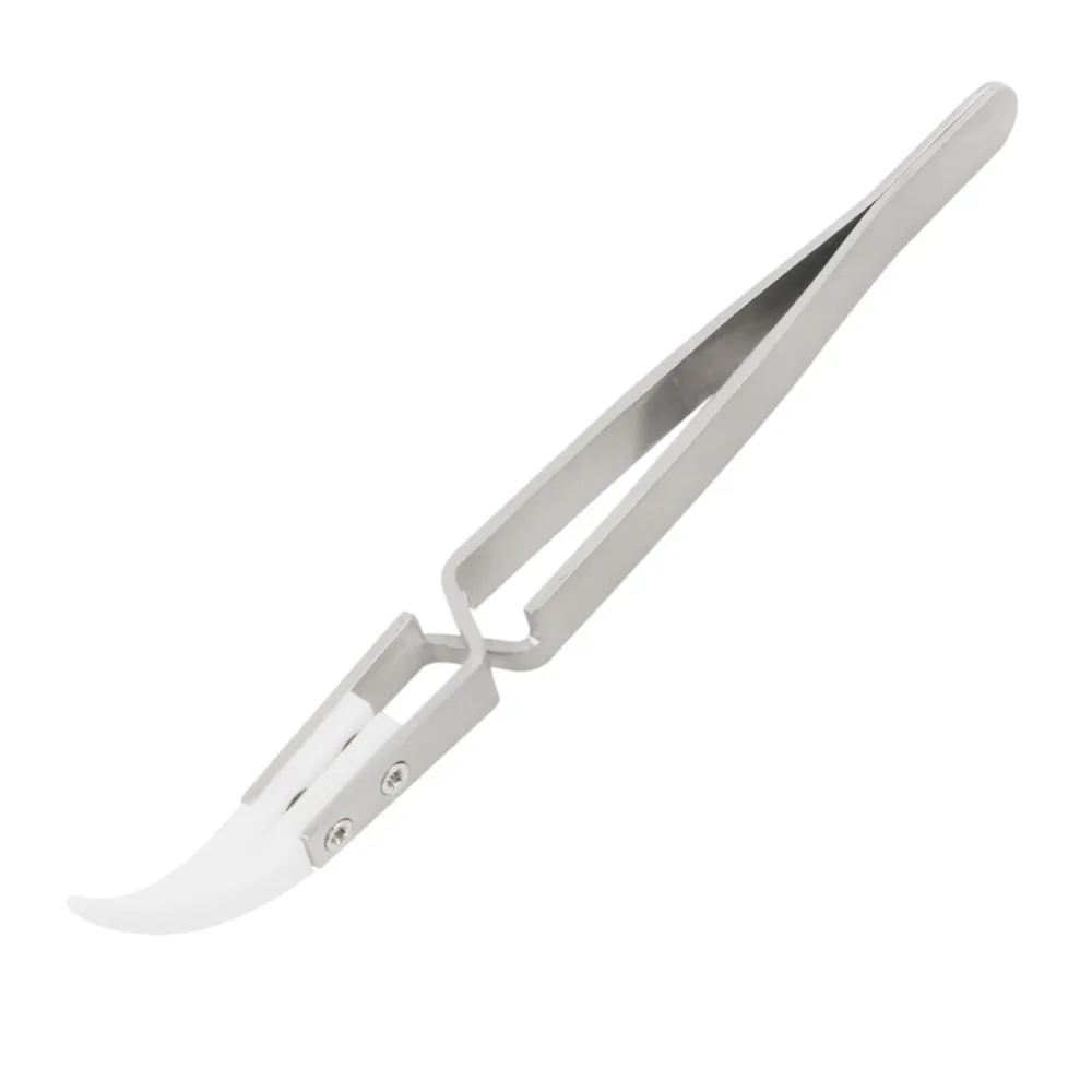 Heat Resistant Insulated Ceramic Tips Cross Lock Reverse Tweezers for E-Cigarette Resistance Wire Coils DIY Hand Tools (3)