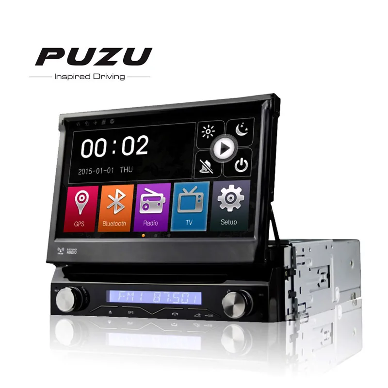 

Universal 7" 1Din auto retractable panel Car DVD GPS navi system with DVBT 3G WiFi TV DVR RDS AM FM SWC 4X50W DK7088