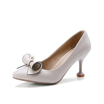 

In the spring of 2018 the cat with point light mouth high-heeled shoes female career high with 33-46 yards single shoes 1831