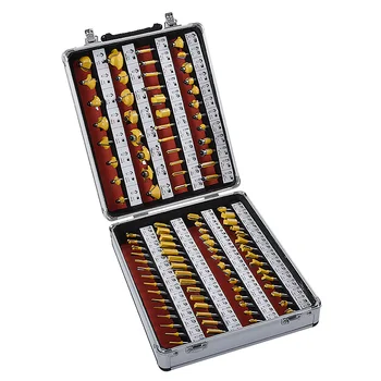 

New 100-piece/Set Tungsten Carbide Router Bit Set Woodworking Milling Cutter Trimming Machine Cutter Head Milling Cutter RC-100