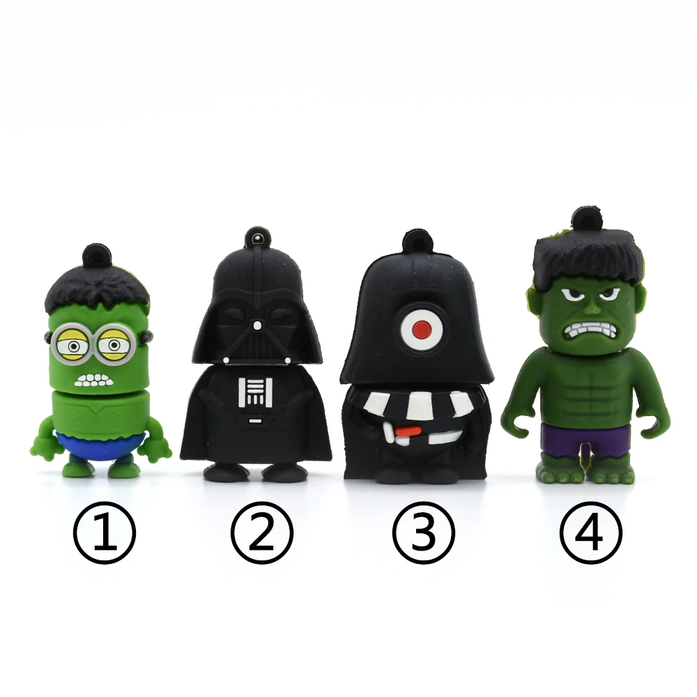 Новый Флешка Халк Usb флешка Звездные войны Дарт Вейдер 4 ГБ 8 16 32 64 128 u диск