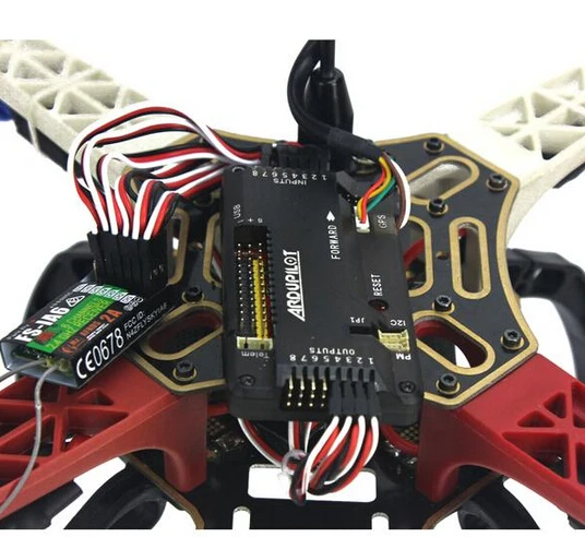  Flugzeug RC Quadrocopter Hubschrauber RTF F450-V2 Rahmen GPS APM2.8 AT10 TX/RX Batterie F02192-S