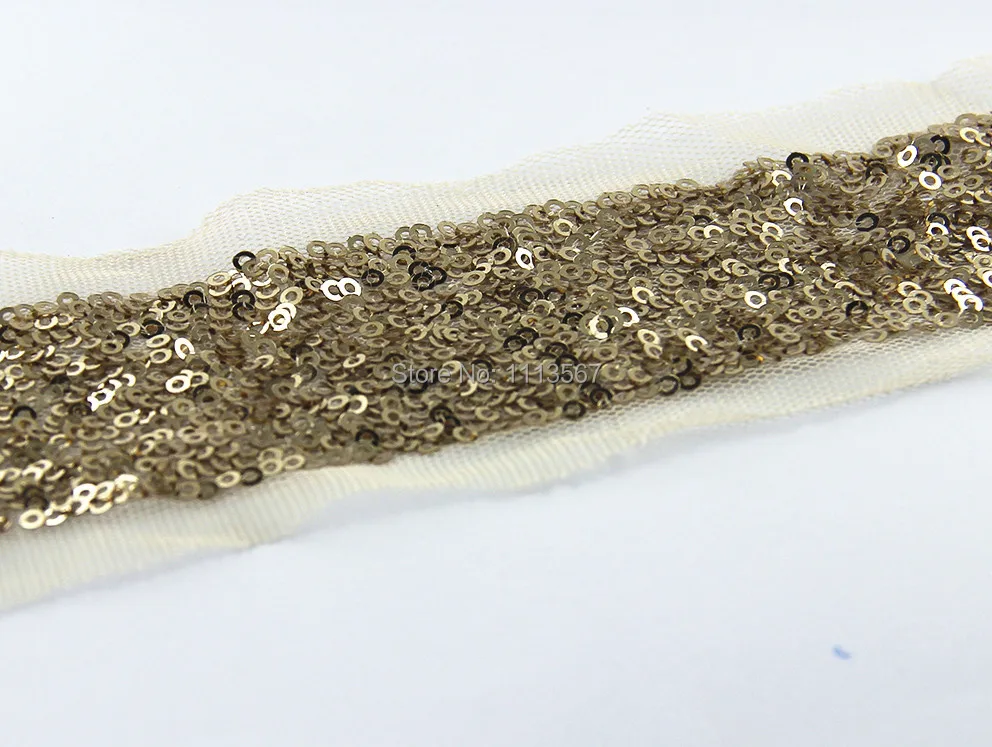 sequin lace ribbon