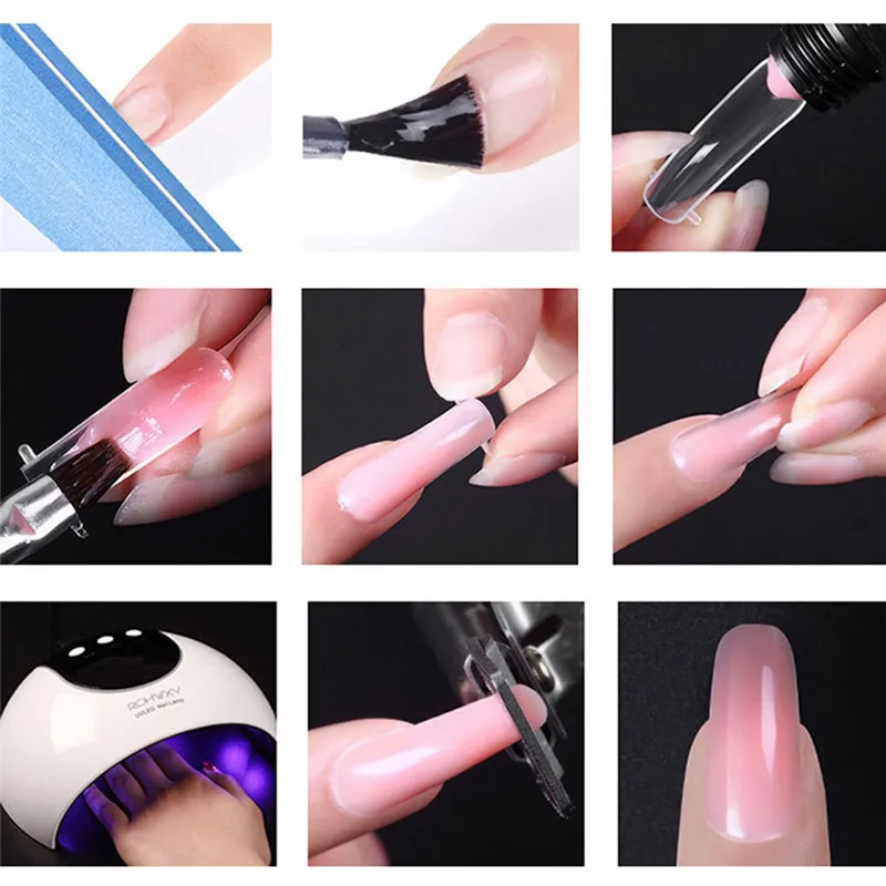 Arte de uñas Gel laca gelatina acrílico Builder UV uñas Poly Gel 30 ml cristal extender UV uñas Gel extensor led Gel Arte de uñas Gel laca gelatina acrílico Builder UV uñas Poly Gel 30 ml cristal extender UV uñas Gel extensor led Gel