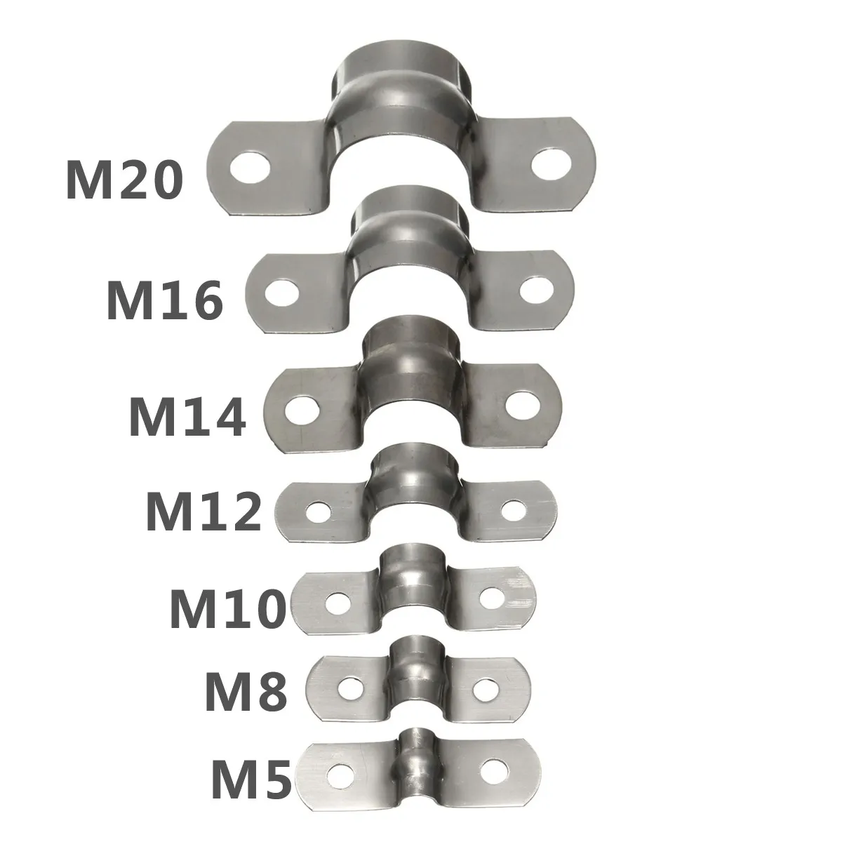 10 шт. зажимы для труб из нержавеющей стали M5/M8/M10/M12/M14/M16/M20|saddle clamp|clamp saddlebracket clamp |