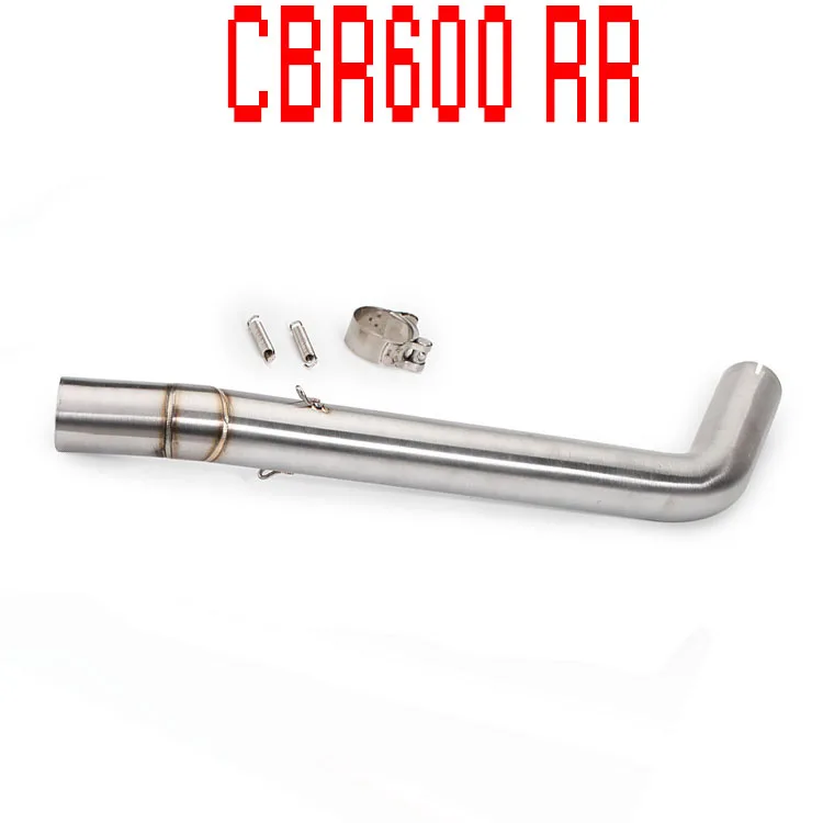 Escape de la motocicleta medio enlace accesorios de tuberías de sistema de Escape para Honda CBR600RR CBR 600RR CBR 600 RR 2005-2017 de 2018 Slip-on
