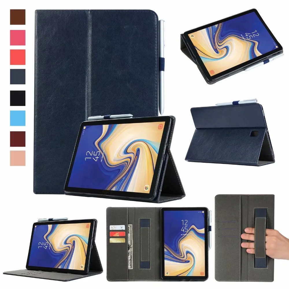 Чехол для Samsung Galaxy Tab S4 10 5 дюймов T830 T835 SM ручной карандаш из искусственной кожи