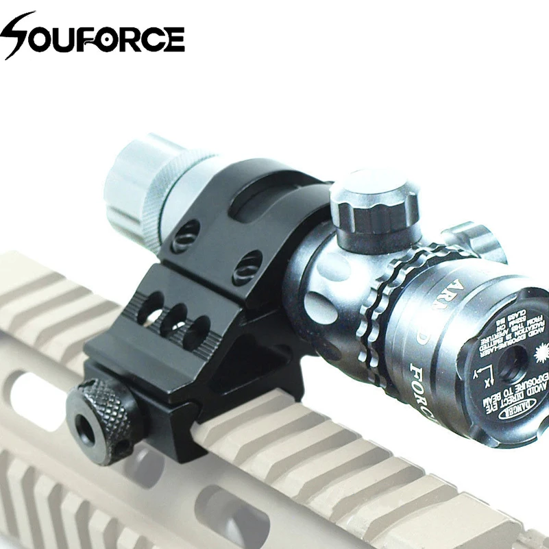 

QD 45 degree offset with 25.4/30mm ring hunting rifle flashlight bracket clip mount for 20mm mount picatinny rail module part
