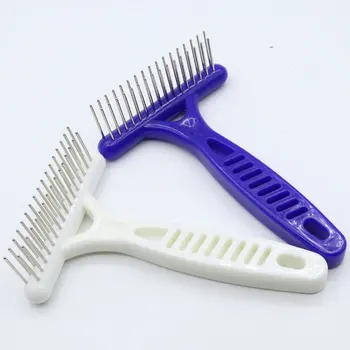 

Double Row Needle Nail Rake Comb Pet Hairdressing Opening And Closing Unfloating Wool Flush Hair Pet Supplies