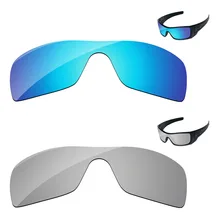 Chrome Silver& Ice Blue 2 шт. зеркало поляризованные Сменные линзы для солнцезащитных очков мыслей кадра UVA и UVB Защита