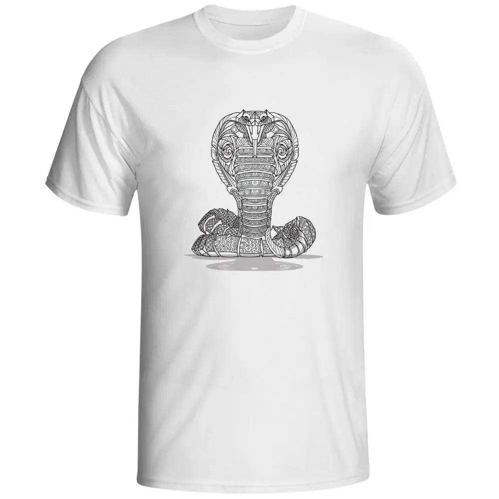 

Creative Design Abstract Geometrical Snake T Shirt Casual Skate Rock Anime Geometry Animal T-shirt Punk Pop Print Unisex Tee