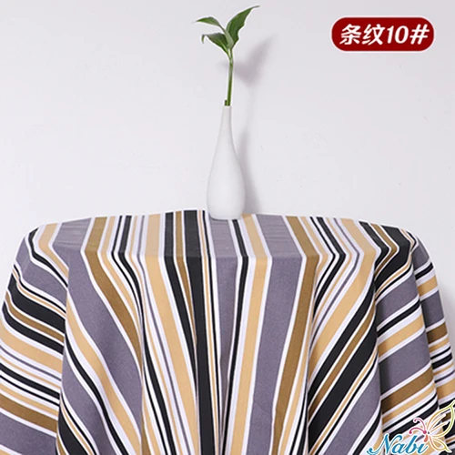 SMTA хлопчатобумажная ткань Лоскутная Ткань по метру одежда для мебели цветные полосы с принтом тонкая ткань паруса - Цвет: U097