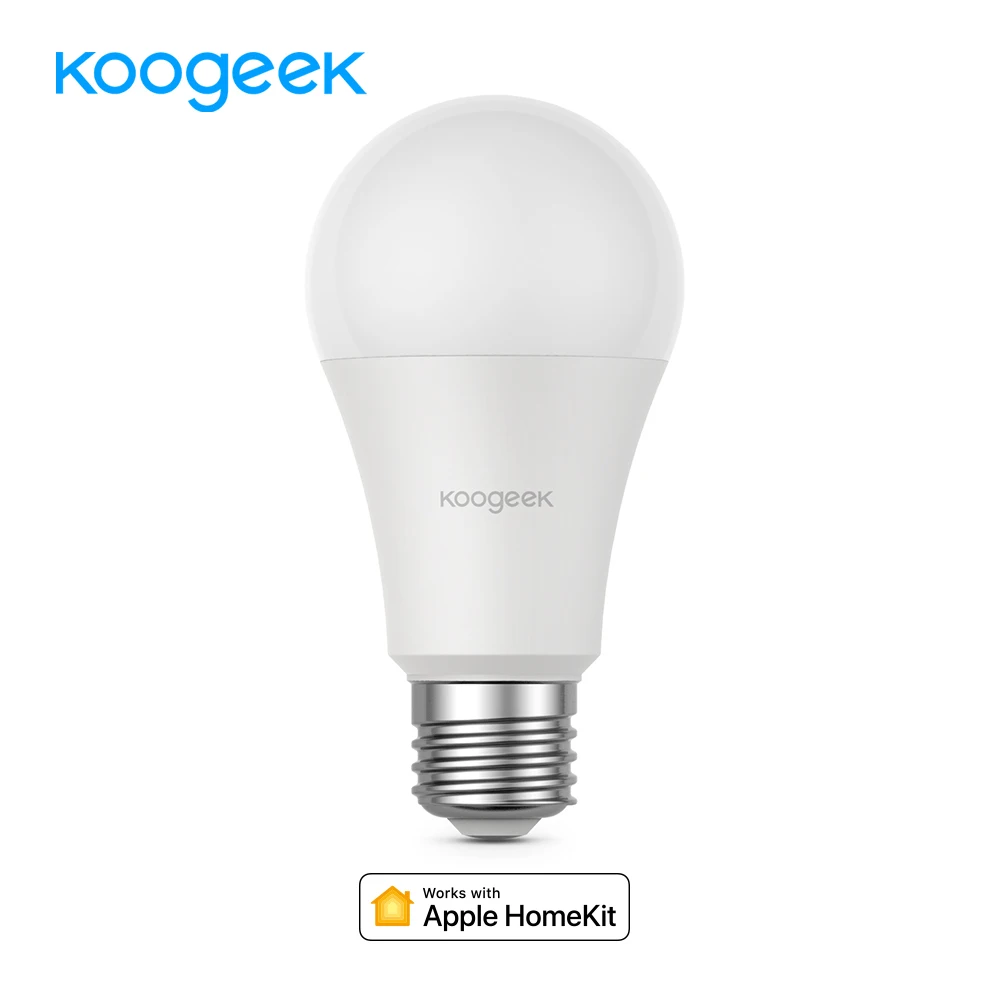 

Koogeek 7W Smart White LED WiFi Light Bulb For Alexa Apple HomeKit and the Google Assistant Voice Control APP Remote 560LM 3000K