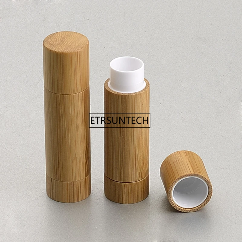 10/30/50pcs 5g Bamboo Empty Lip Gloss Container Lipstick Tube DIY Container 5ml Lip Balm TubesBamboo Lipstick Tube F2386