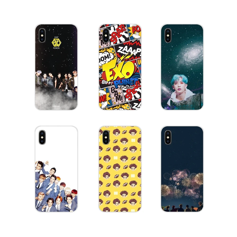 

For Huawei Mate Honor 4C 5C 5X 6X 7 7A 7C 8 9 10 8C 8X 20 Lite Pro Korean men's team EXO Accessories Phone Shell Covers
