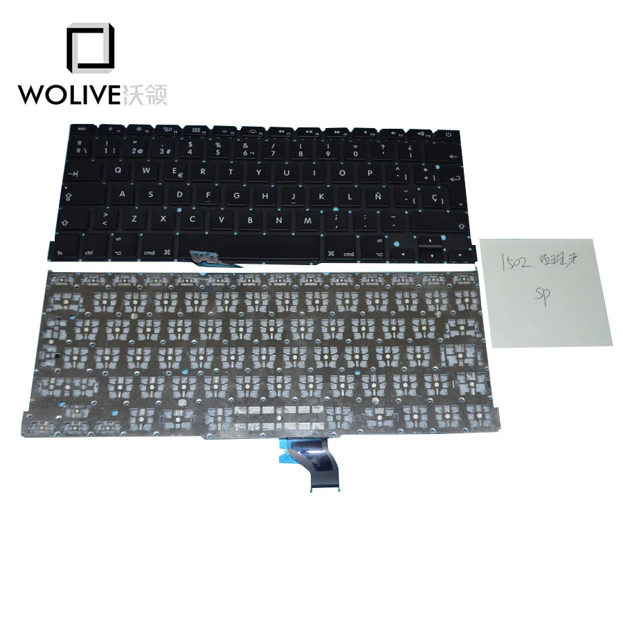 Wolive Подлинная Совершенно новая клавиатура языковая версия SP Испания для Macbook Pro