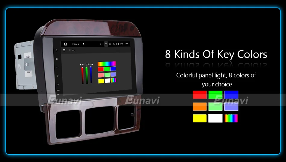 Cheap Eunavi 4 Core 2 Din Android 7.1 Car Radio Stereo Player GPS Navigation For Mercedes-Benz S-Class W220 CL-Class W215 Bluetooth 22