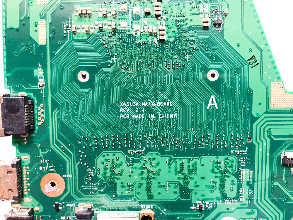 Оригинальная материнская плата для ноутбука ASUS X451CA 2117U HM70 REV 2 1 протестирована