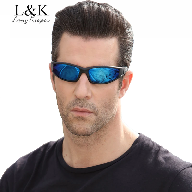 Long Keeper Mens Polarized Sunglasses Women Night Safety Driving Male Sun Glasses Mirror Reflective Red Goggles UV400 Eyewears