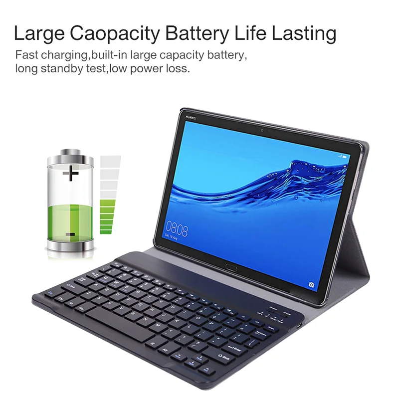 Bluetooth клавиатура чехол для Huawei MediaPad M5 Lite 10 &quotпланшет BAH2 W19/L09/W09 Съемная