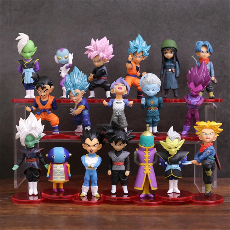 Горячая 18 шт./компл. Dragon Ball Супер игрушечные лошадки Сон Гоку/Гохан/дзен