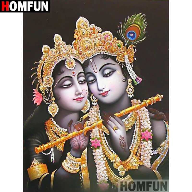 HOMFUN Full Square/Round Drill 5D DIY Diamond Painting &quotReligious Buddha&quot Embroidery Cross Stitch Home Decor Gift A07729 | Дом и сад