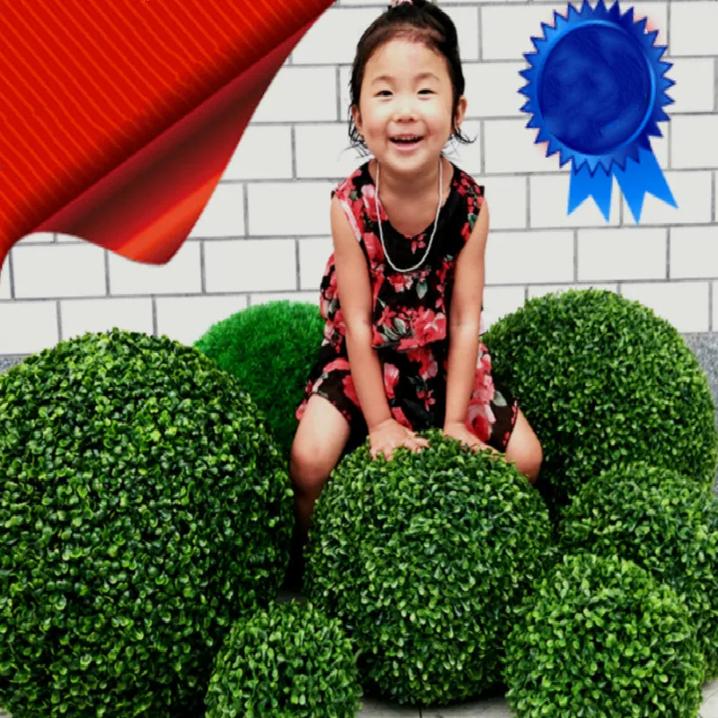 Горячая Распродажа, 1 шт. Шар Из искусственной травы, пластиковый подвесной шар 30 см, зеленый шар для моделирования, товары для магазина, украшения для помещений и улицы