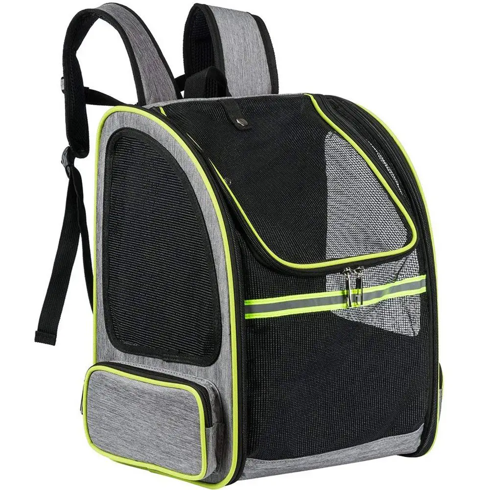 

Summer Travel Portable Pet Backpack Breathable Mesh Backpack For Dog Cat Outdoor Pet Carry Bags