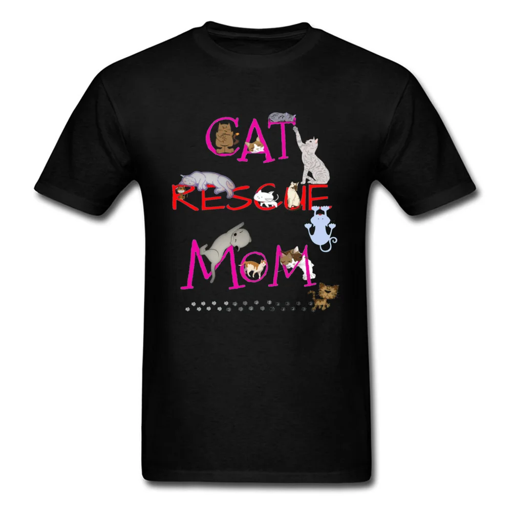 Simple Style Tops T Shirt Prevalent O-Neck Design Short Sleeve 100% Cotton Fabric Mens T-Shirt cosie T Shirt Wholesale Best Cat Rescue Mom Ever 10046 black
