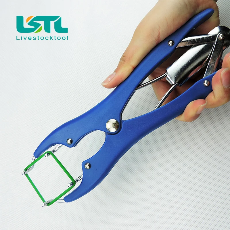 

Animal Pig Sheep Tail Docking Clamp Plastic Castration Pliers And Tail Docking Rubber Rings Tail Device Free Shipping