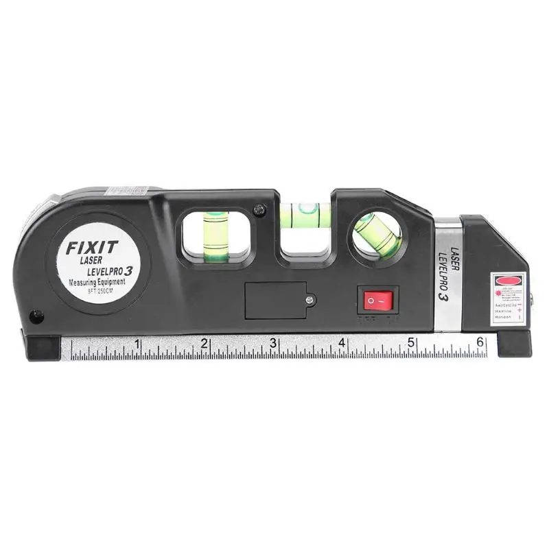 

4 in 1 Multipurpose Laser Level Horizon Vertical Tape Ruler Level Measure