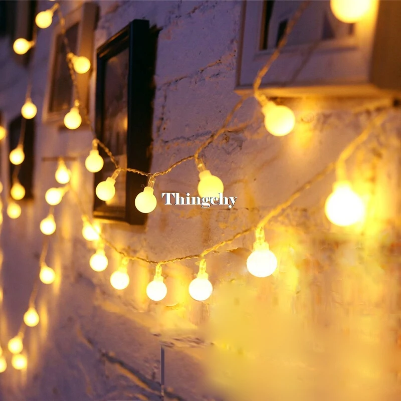 Гирлянда с вишневым шариком 5 м 28 светодиодов 220В|led christmas decorations|led christmasled cherry |