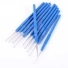 Полезная пластиковая ручка вязание крючком Вязание вязальная игла плетение пряжи 10 шт./компл