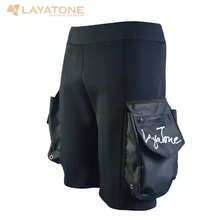 Layatone бесплатная доставка черный 3 мм неопрена техник шорты плавание Подводное дайвинг снаряжение для серфинга короткие карман брюки гидрокостюм