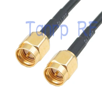 

50CM Pigtail coaxial jumper cable RG174 extension cord 20in 20'' SMA male plug to SMA male RF straight adapter connector