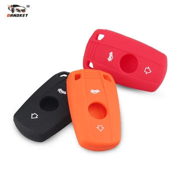 

Dandkey 30pcs 3 Buttons Silicone Car Key Case For BMW 1 3 5 6 Series E90 E91 E92 E60 Remote Key Shell Case Smart Key Fob Cover