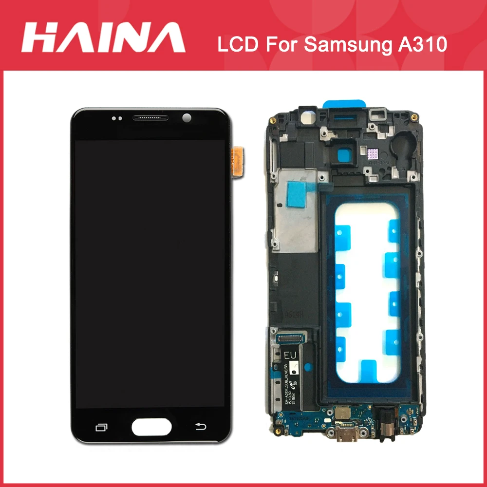 

A310 LCD For Samsung Galaxy A3 2016 LCD A310F Display Touch Screen Digitizer Sensor w/ Frame A310 SM-A310 Display A310F Screen