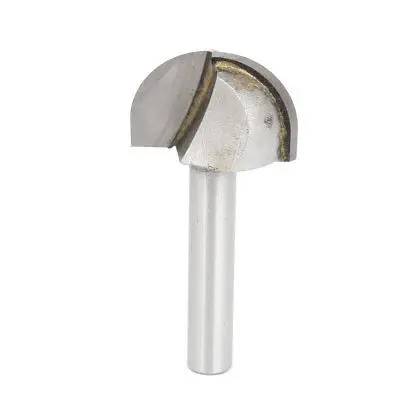 

Carpentry Woodworker 1/4" x 7/8" Core Box Router Bit Silver Tone