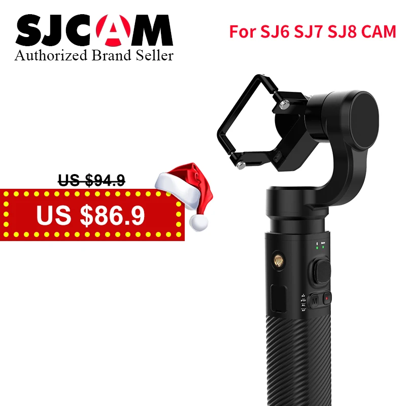 

Update SJCAM Handheld GIMBAL SJ-Gimbal 2 3 Axis Stabilizer bluetooth control Type C for SJ8 SERIES SJ7 SJ6 SJ8 pro yi 4k camera