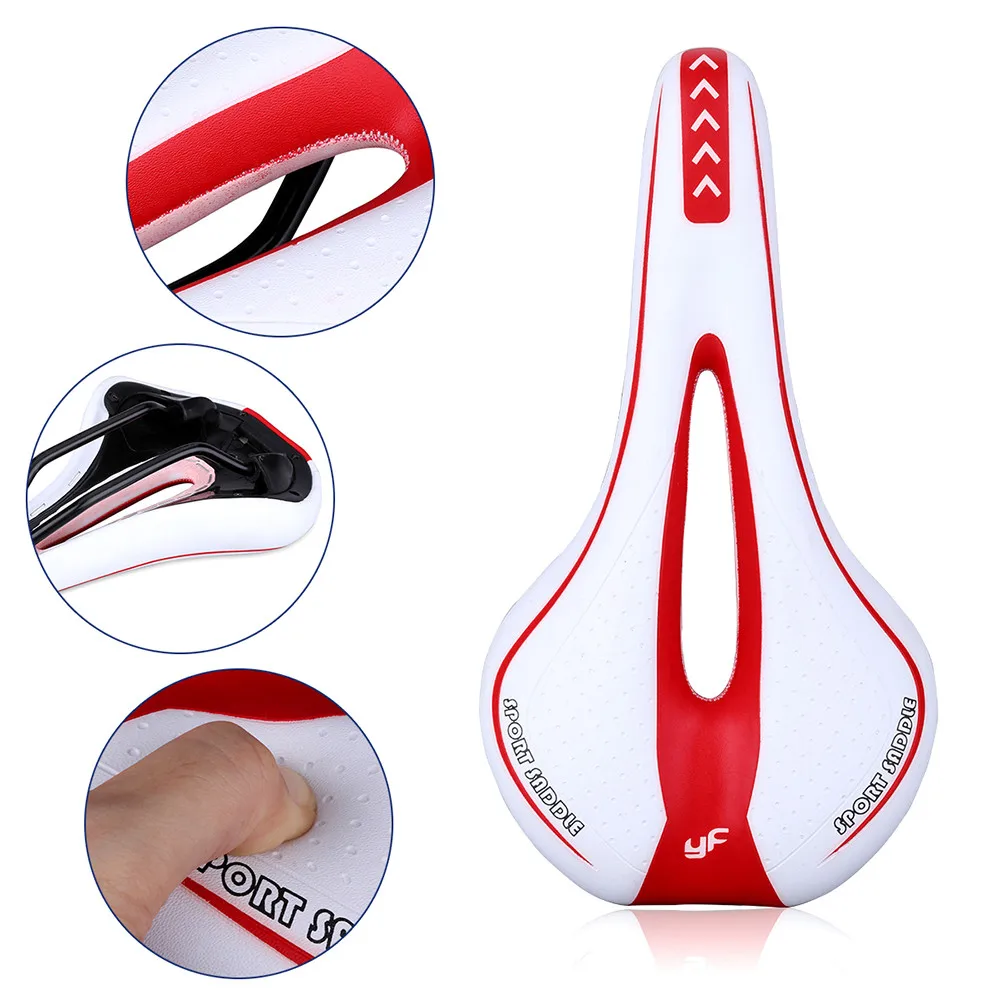  Silicone Gel Extra Soft Bicycle Bike MTB Saddle Cushion Seat Cover Pad Comfort Road Mountain Bike Leather Woman #3O18 (55)