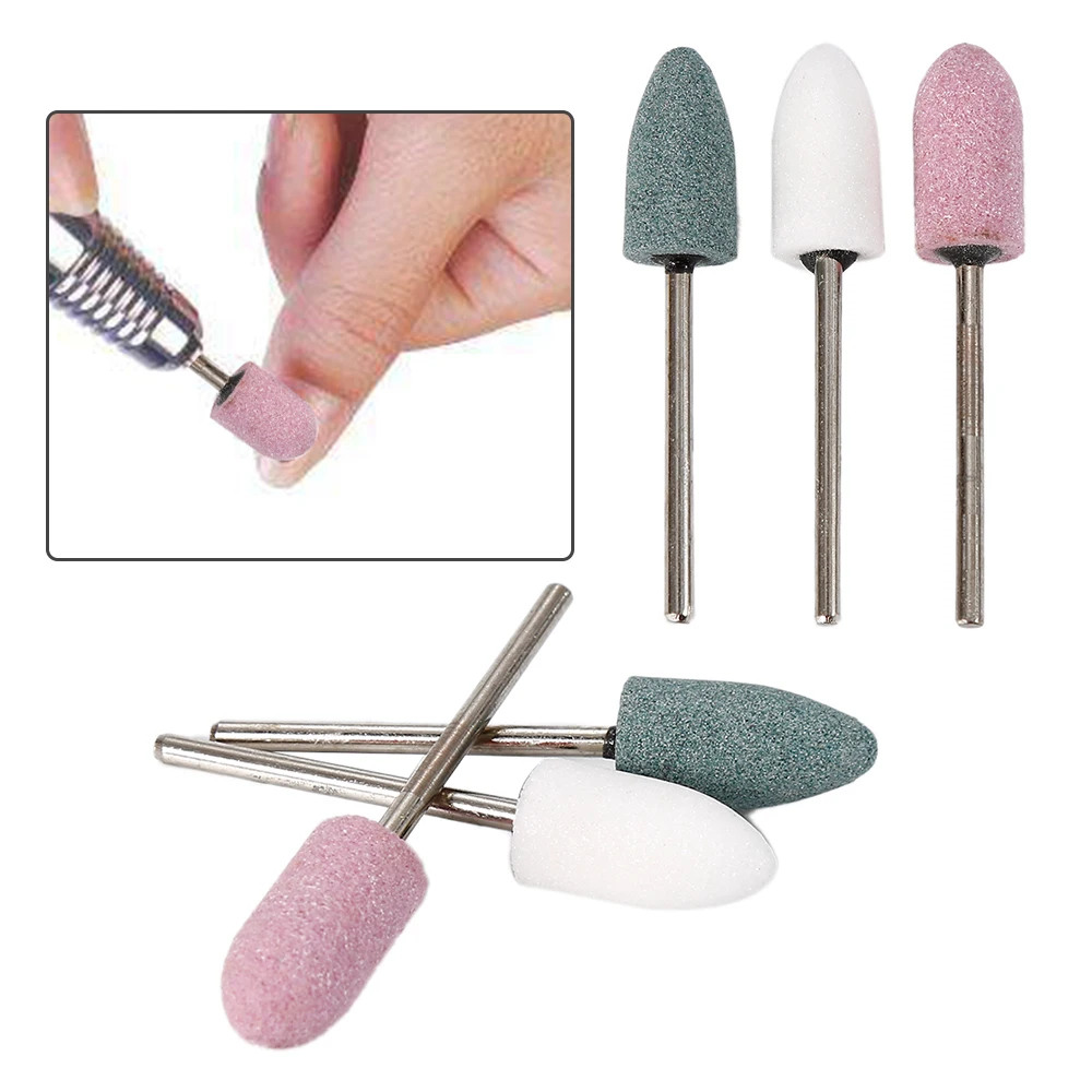 

ELECOOL 2pcs Electric Nail Art Drill Pen Manicure 2.34mm Shank Drill Bits Machine Accessories Professional Nail Files