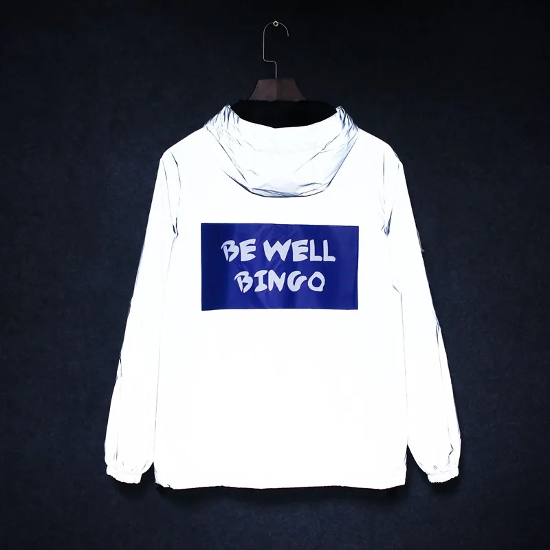 Spring/Autumn Men 3M Reflective Jackets Waterproof Hip Hop Streetwears Couple Windbreaker Jackets and Coats Harajuku 2019 GW037 Spring/Autumn Men 3M Reflective Jackets Waterproof Hip Hop Streetwears Couple Windbreaker Jackets and Coats Harajuku 2019 GW037