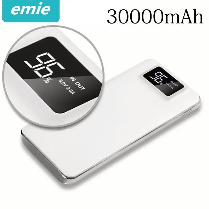 

2019 NEW Power Bank 30000mAh For Xiaomi Mi 2 USB PowerBank Portable Charger External Battery Poverbank For iPhone 7 6 5 4 X 8